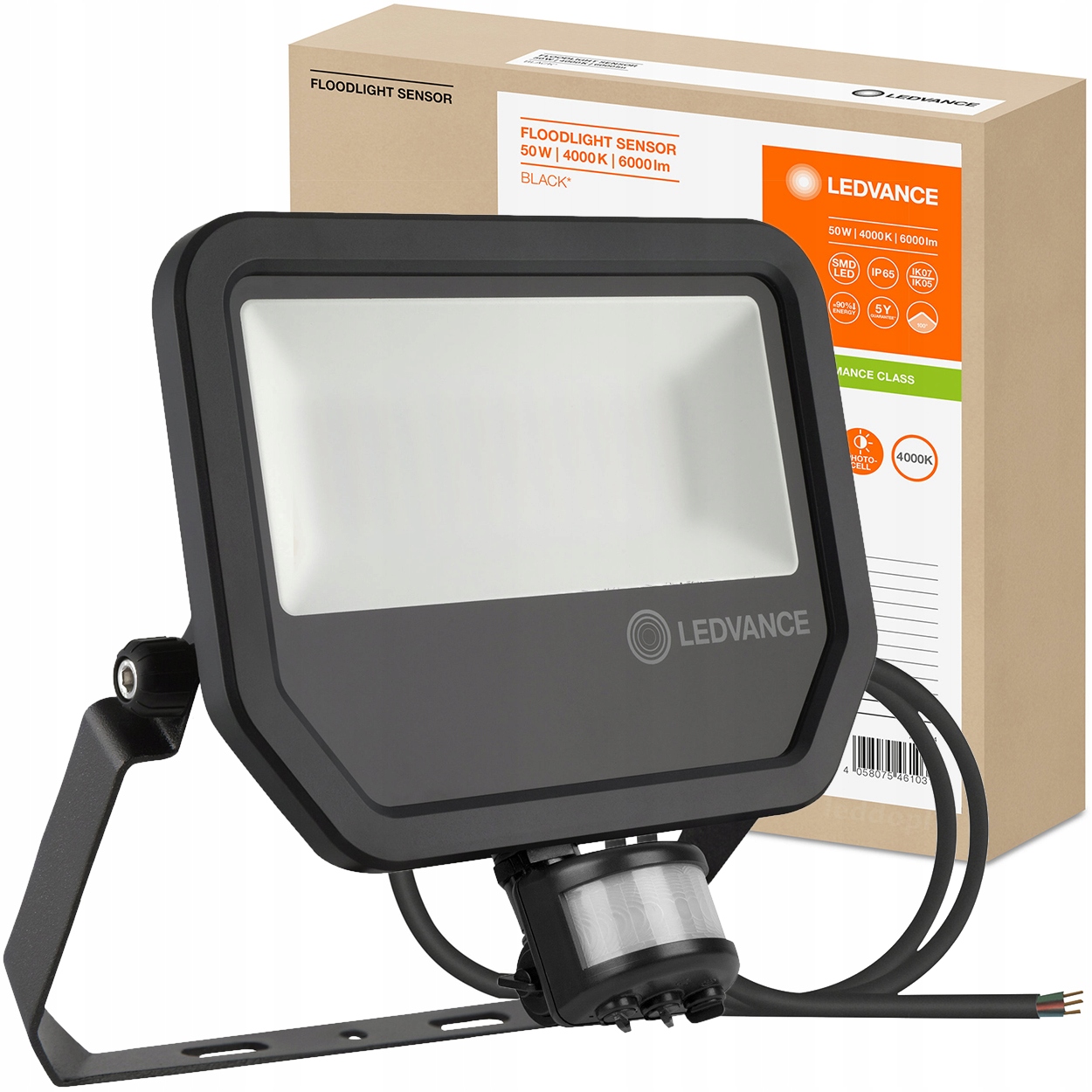 

Naświetlacz Led Czujnik Ruchu 50W 4000K Ledvance