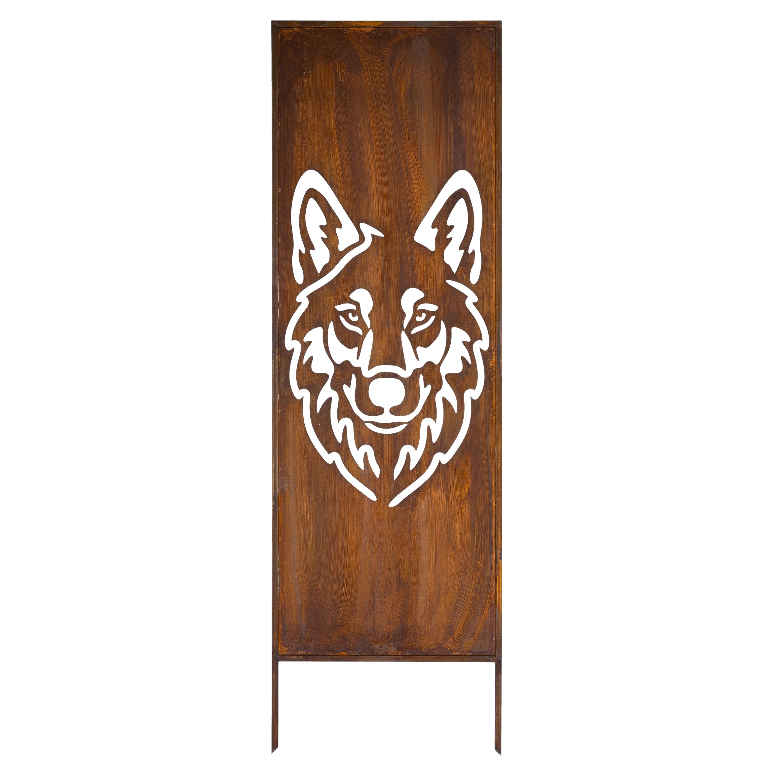 Zahradní Panel Trávy Cnc 160 X 50 Rezavá Brána Paraván Corten Kryt Terasy