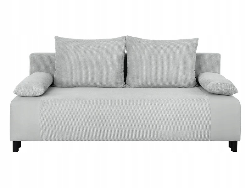 Sofa trzyosobowa Nius rozkładana z pojemnikiem szara
