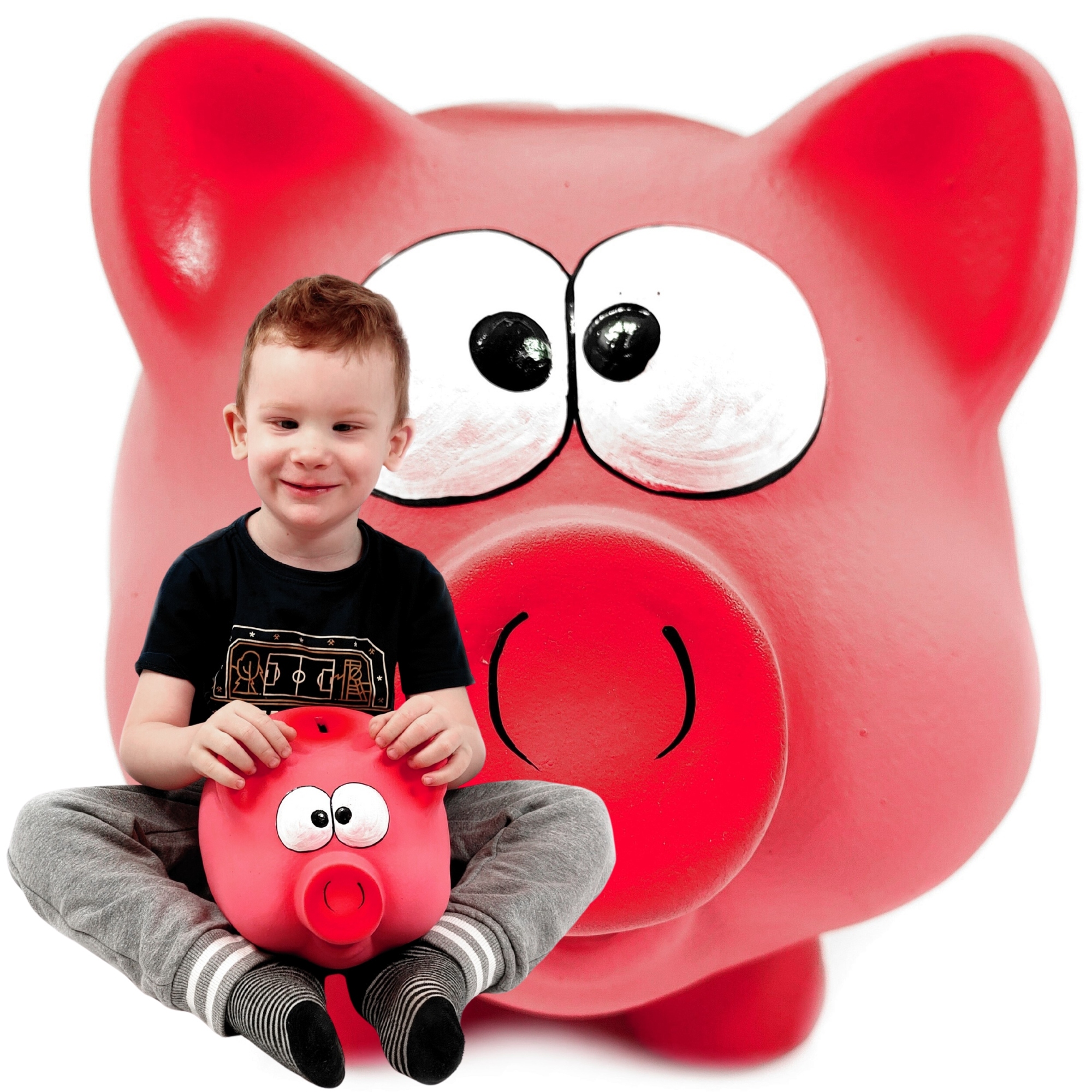 Prasátko pokladnička na rozbití keramická Velká XXL Bez Otevírání pro děti