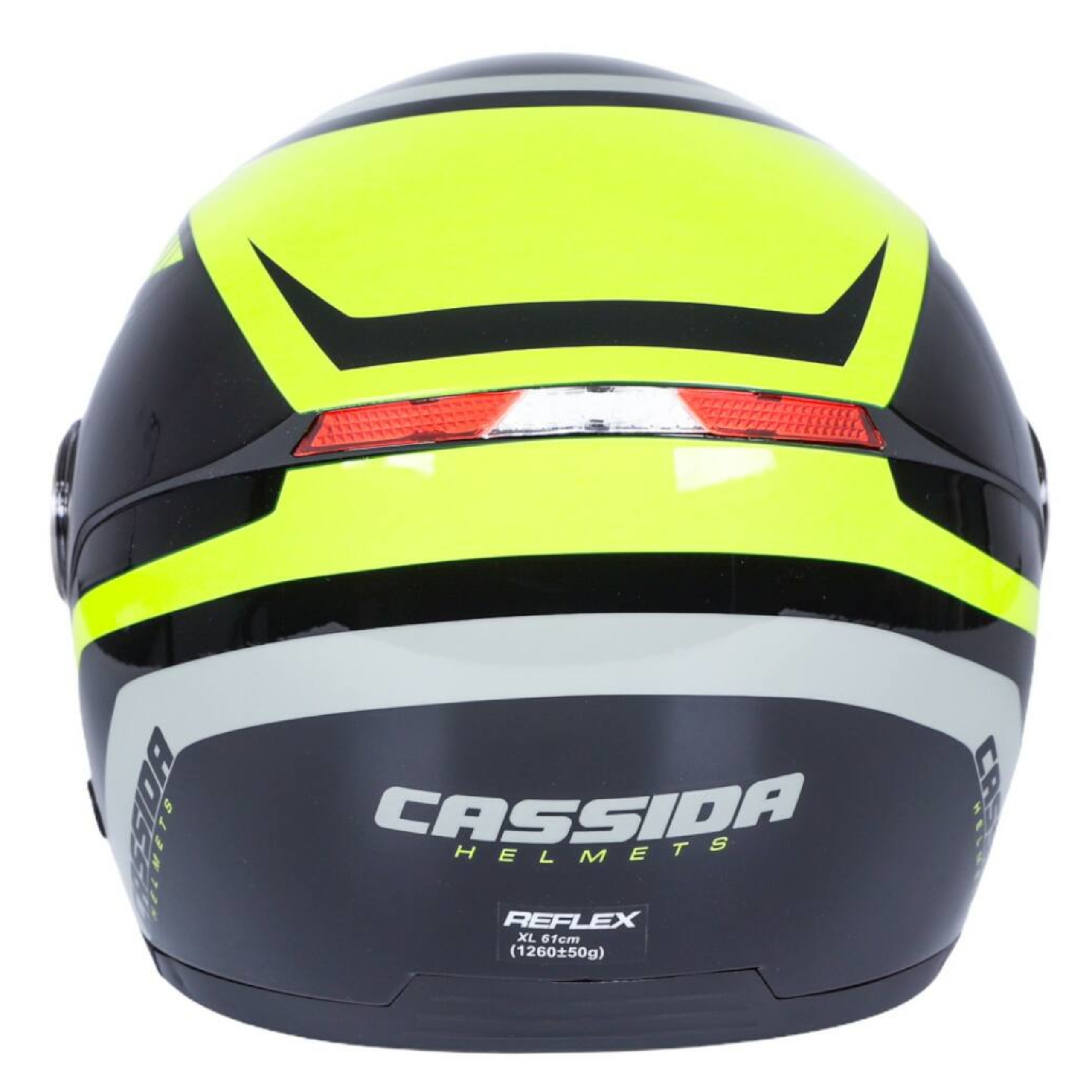 KASK MOTOCYKLOWY CLASSIC LED ODBLASK CASSIDA XS Obwód głowy 53-54 cm