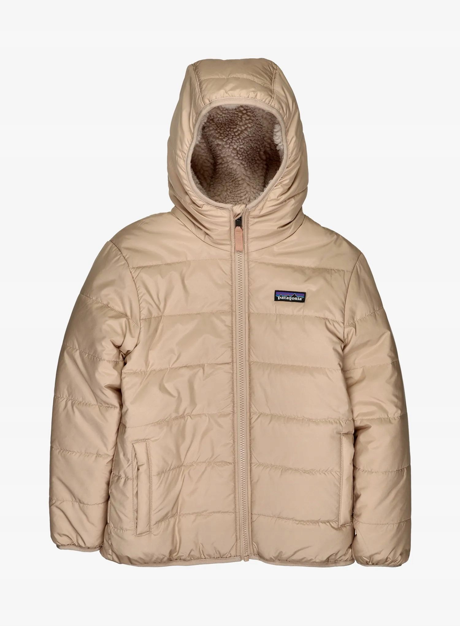 Kurtka dziecięca Patagonia Reversible Ready Freddy Hoody oar tan S