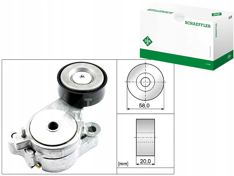 Rolka Napinacza Klínového Řemene Ina 03C145299 M T39