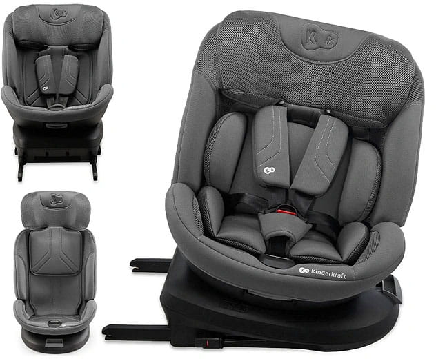 Kinderkraft Xpedition 3 i-Size Obrotowy Fotelik Samochodowy 40-150 cm Grey