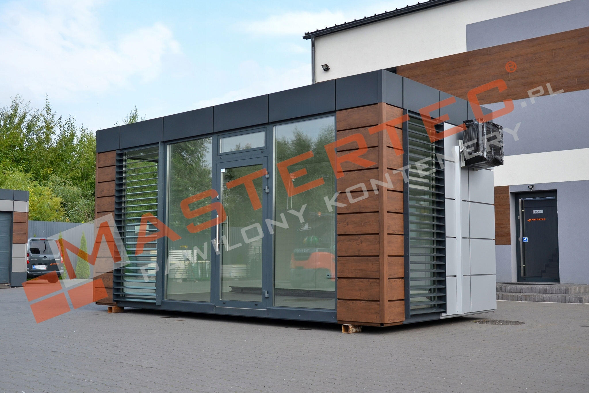 Całoroczny Kontener Biurowy Pawilon Handlowy Mastertec.pl CENA BRUTTO !!!! Szerokość 3 m