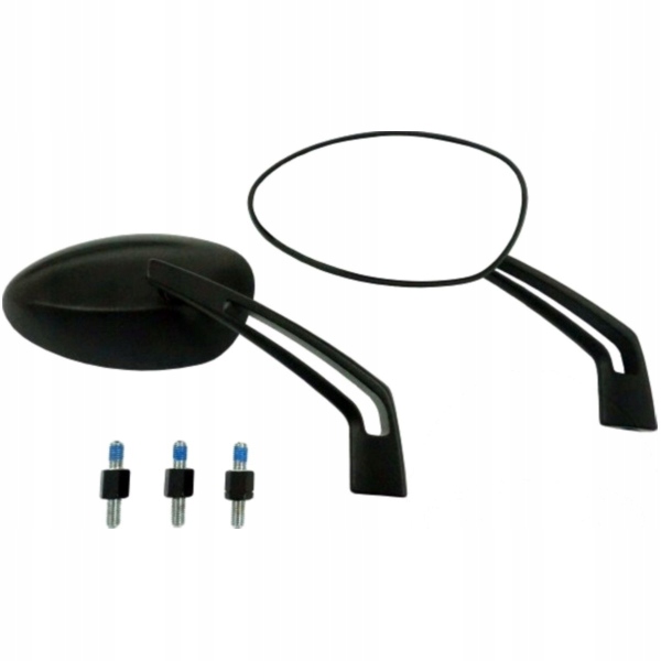 Univerzální černé zrcátko Jmp s adaptéry M8