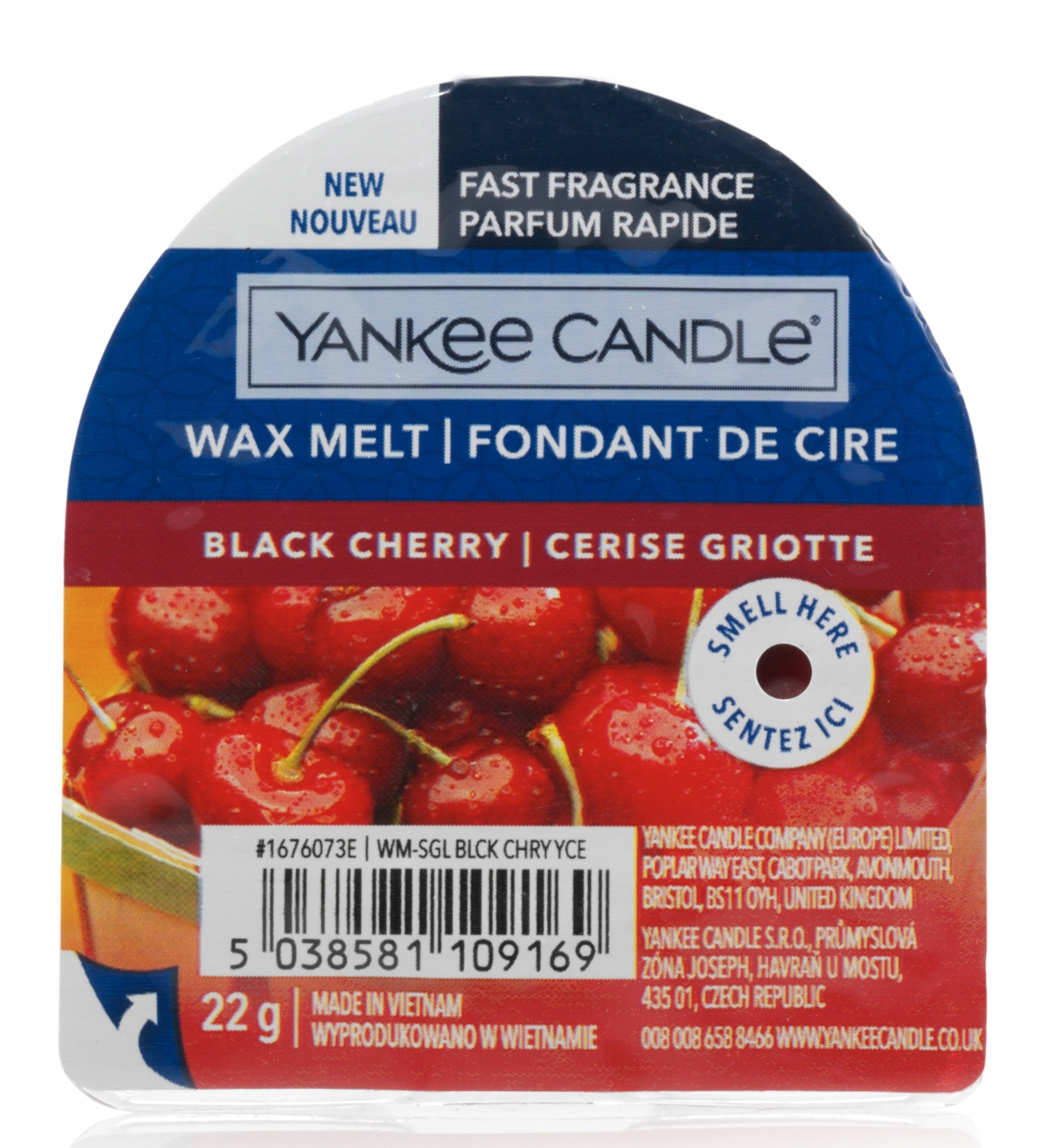 

Wosk Yankee Black Cherry 22g dla owoco-maniaków
