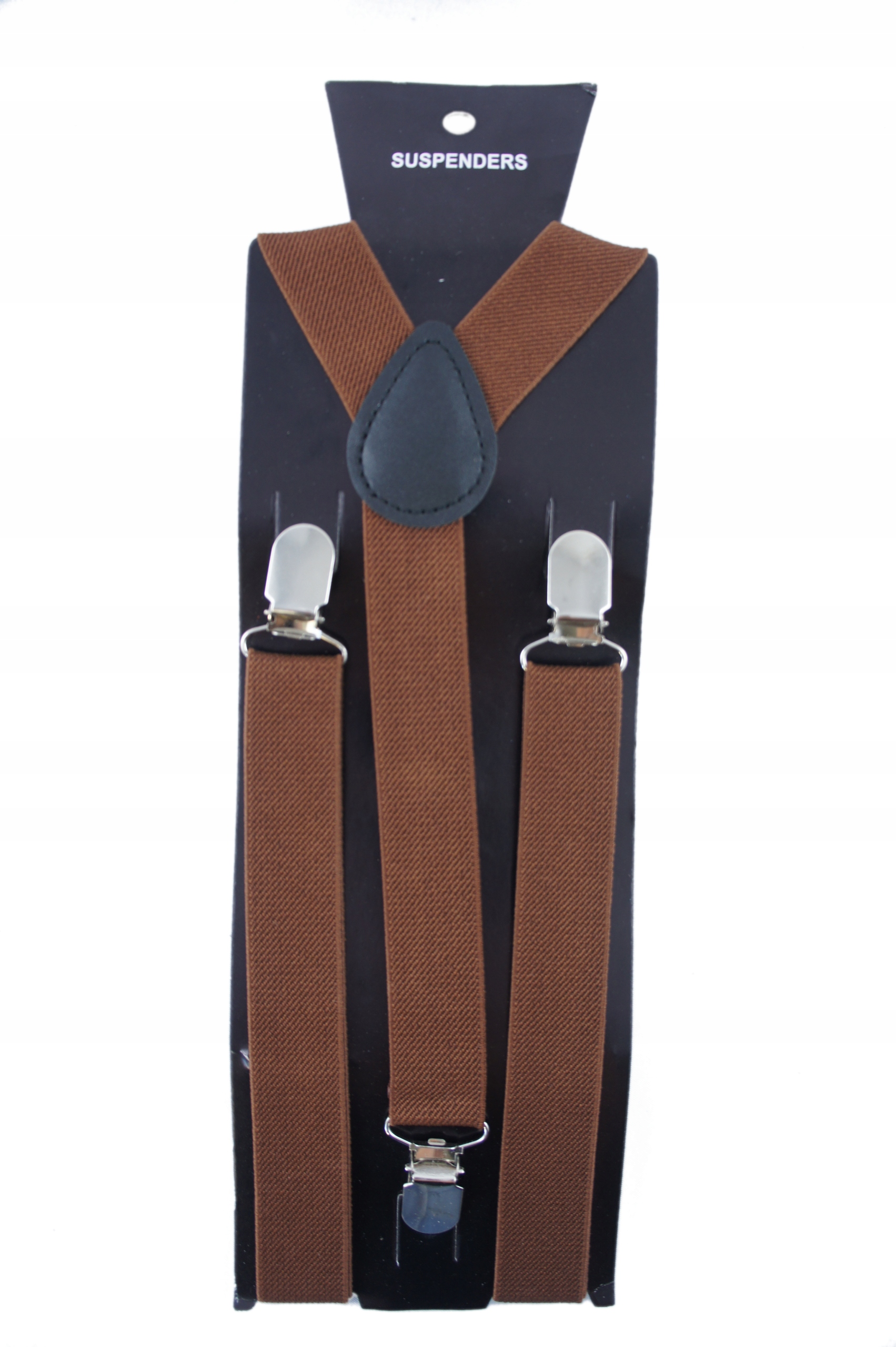 BRĄZOWE szelki GŁADKIE 120-200cm WZROSTU męskie