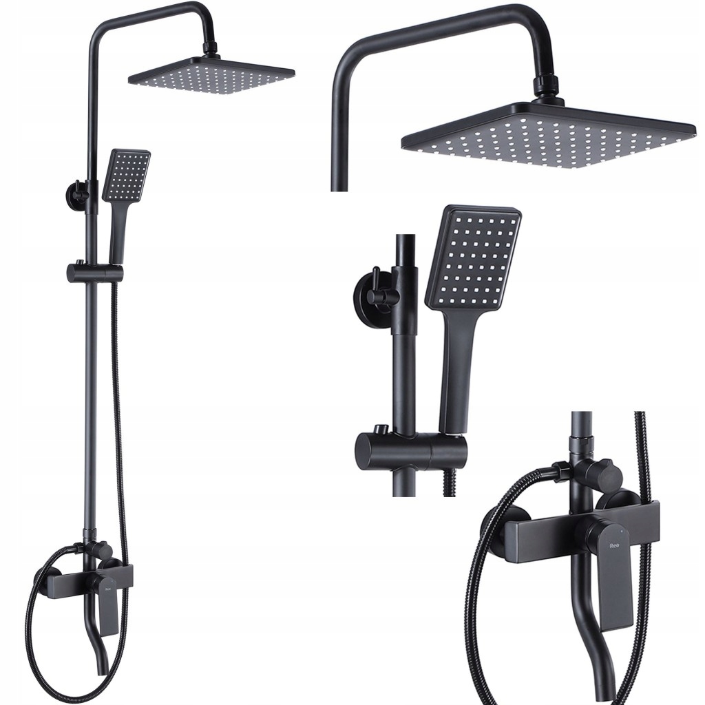 Sprchový stĺp Hass čierny REA-B9968 /ka/