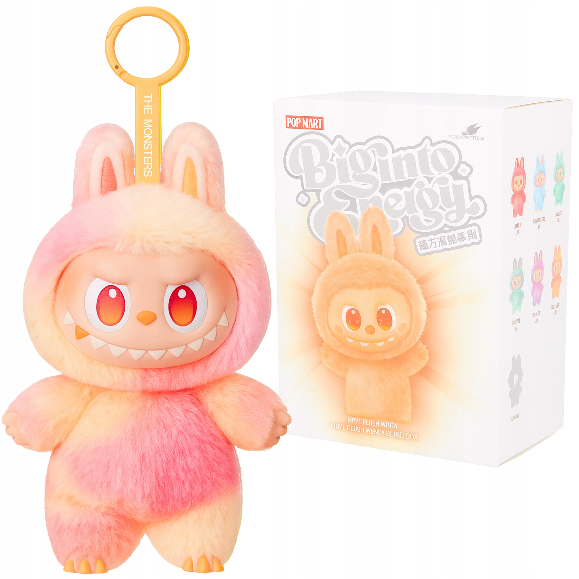 TECZOWE RÓŻOWE MASKOTKA LALKA BRELOK FIGURKA PLUSZAK LABUBU LA