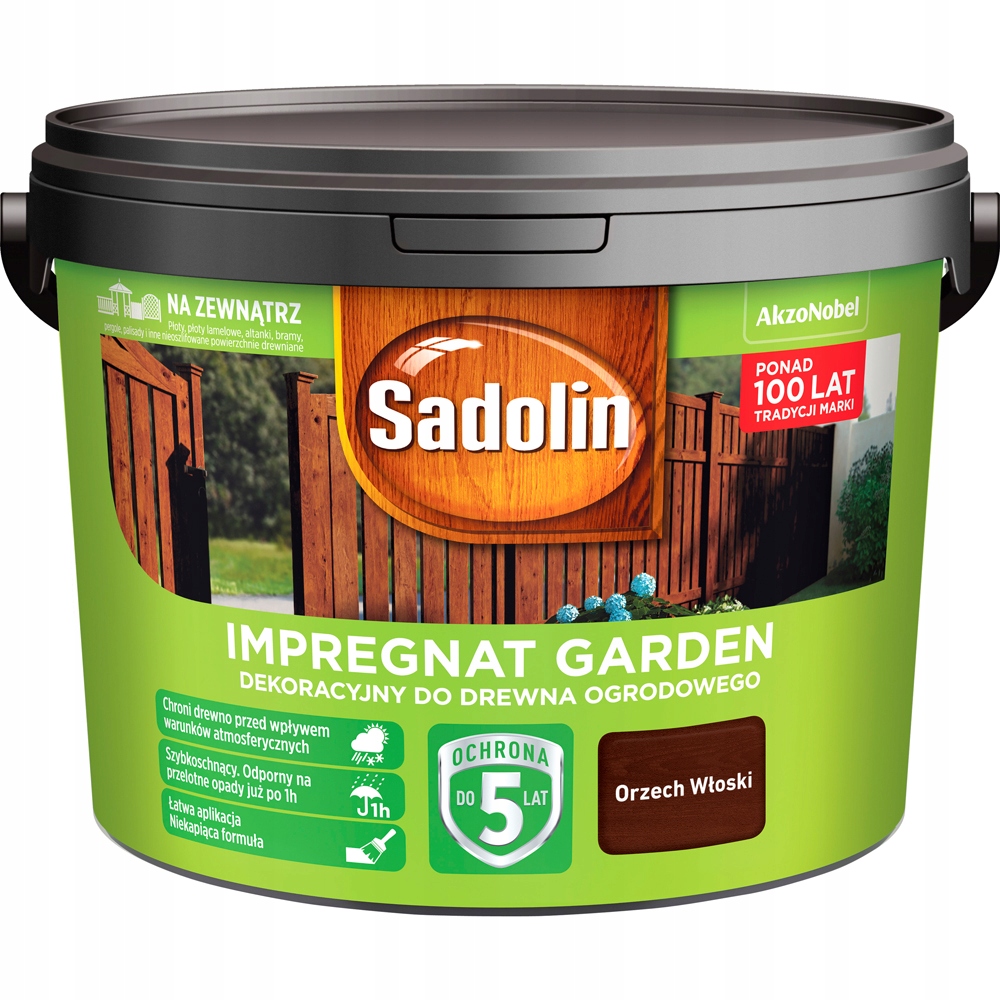 Sadolin Garden Impregnat Ogrodowy Orzech Włoski 9L