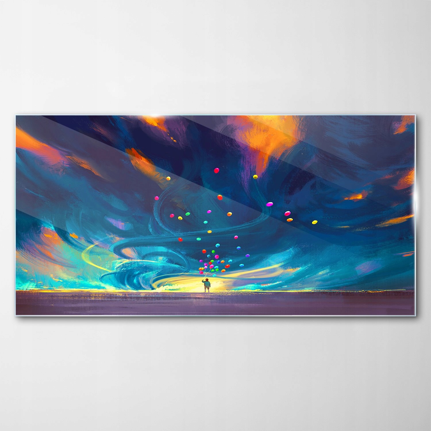 

Obraz na Szkle Dekor Dziecko Balony Fantasy 120x60