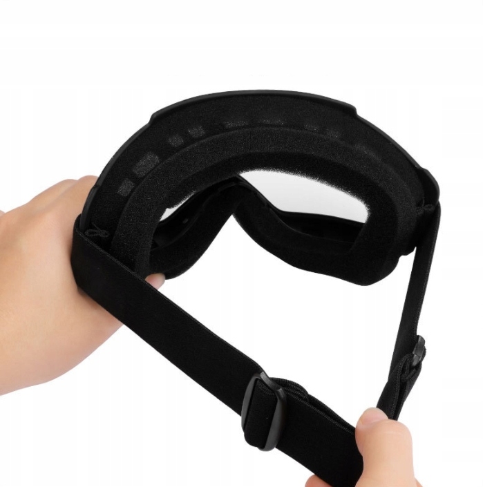 MASKA GOGLE OKULARY SNOWBOARD NARTY CROSS MOTOCYKL AIRSOFT LASER REGULOWANA Szerokość produktu 18 cm