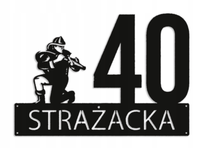 Číslo Na Dom 60 cm Tabuľa Adresa Ocel 2 mm Grafika 3