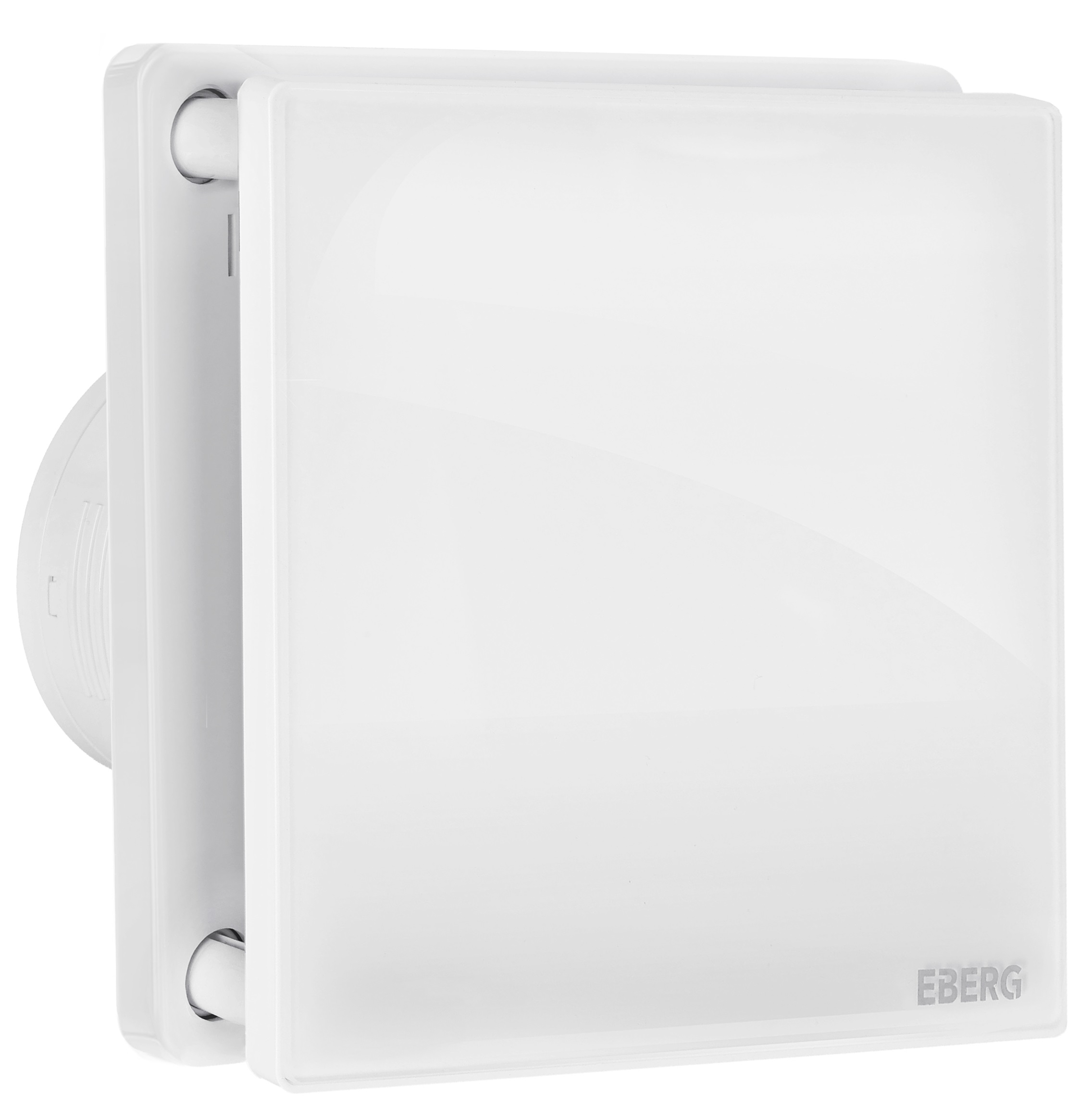Wentylator łazienkowy Eberg Evo 100 Biały mat szklany panel zawór