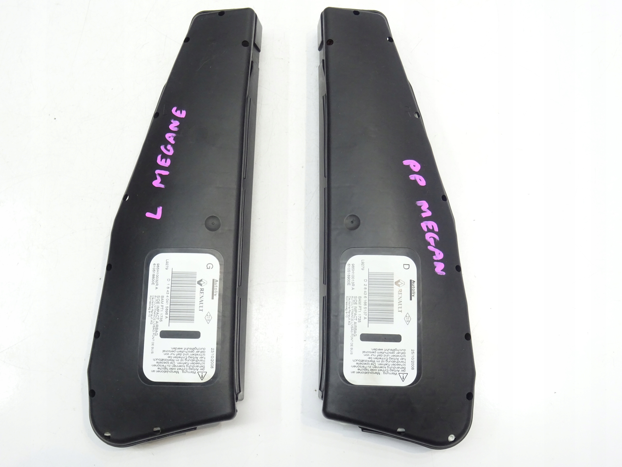 PODUSZKA FOTELA AIRBAG RENAULT MEGANE III 2008 985H10013R 985H10032R