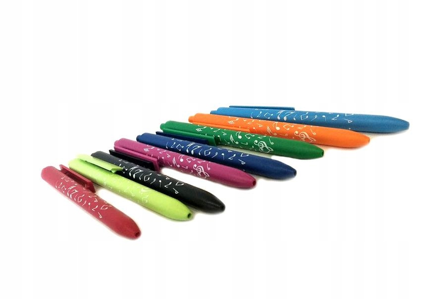 Muzyczny długopis z nutkami - pomarańczowy Marka Wm