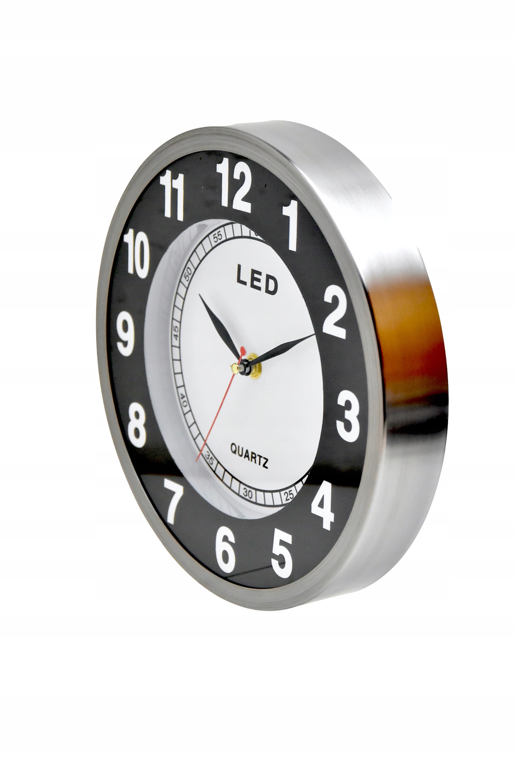 Led Nástěnné Hodiny S Podsvícením A Tekoucím Mechanismem