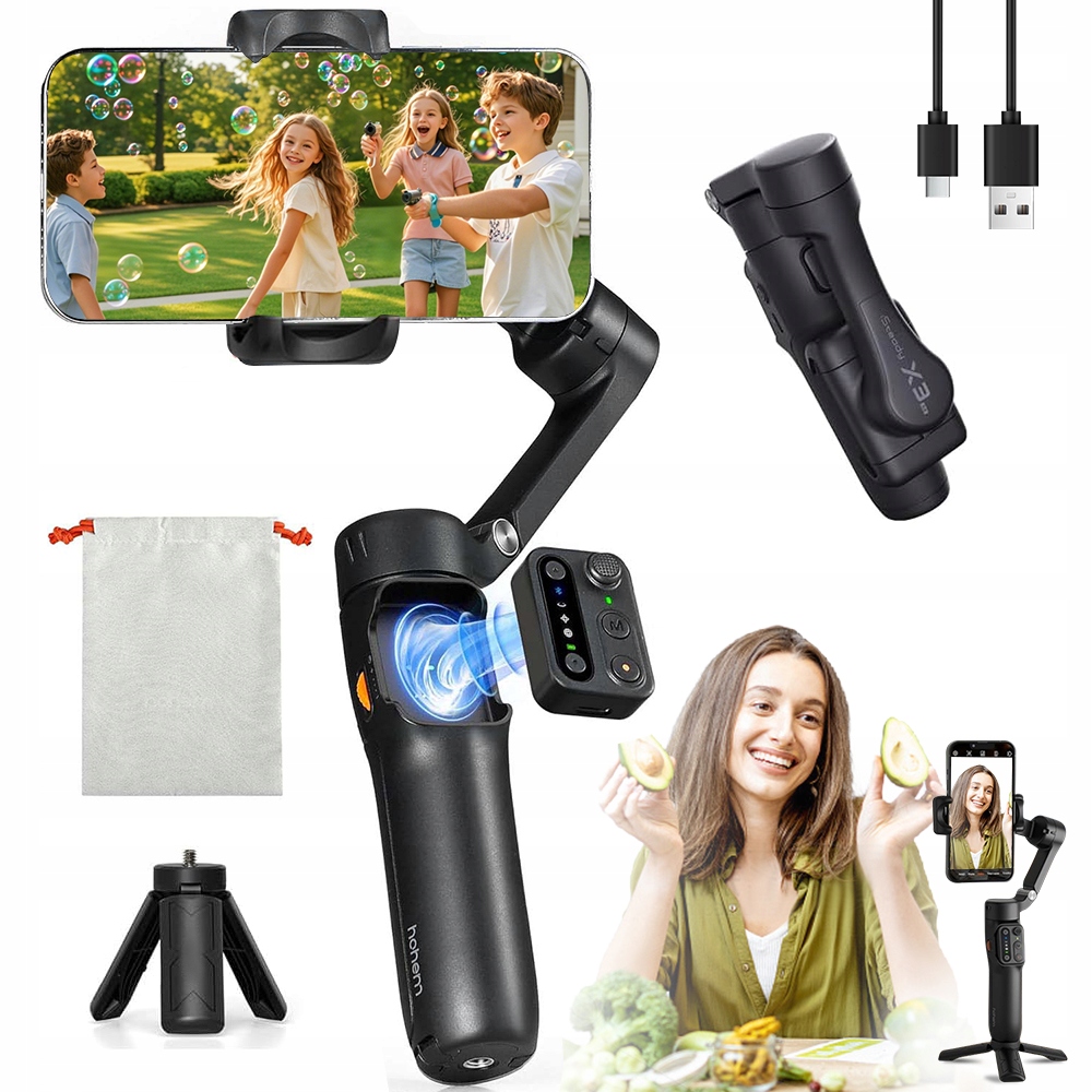 Stabilizátor Gimbal Vysoká Kvalita S 10M Dálkovým Ovládáním Pro Selfie