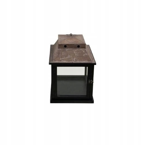 Čierna lampa drevo/kov FSC-certified 100 % M