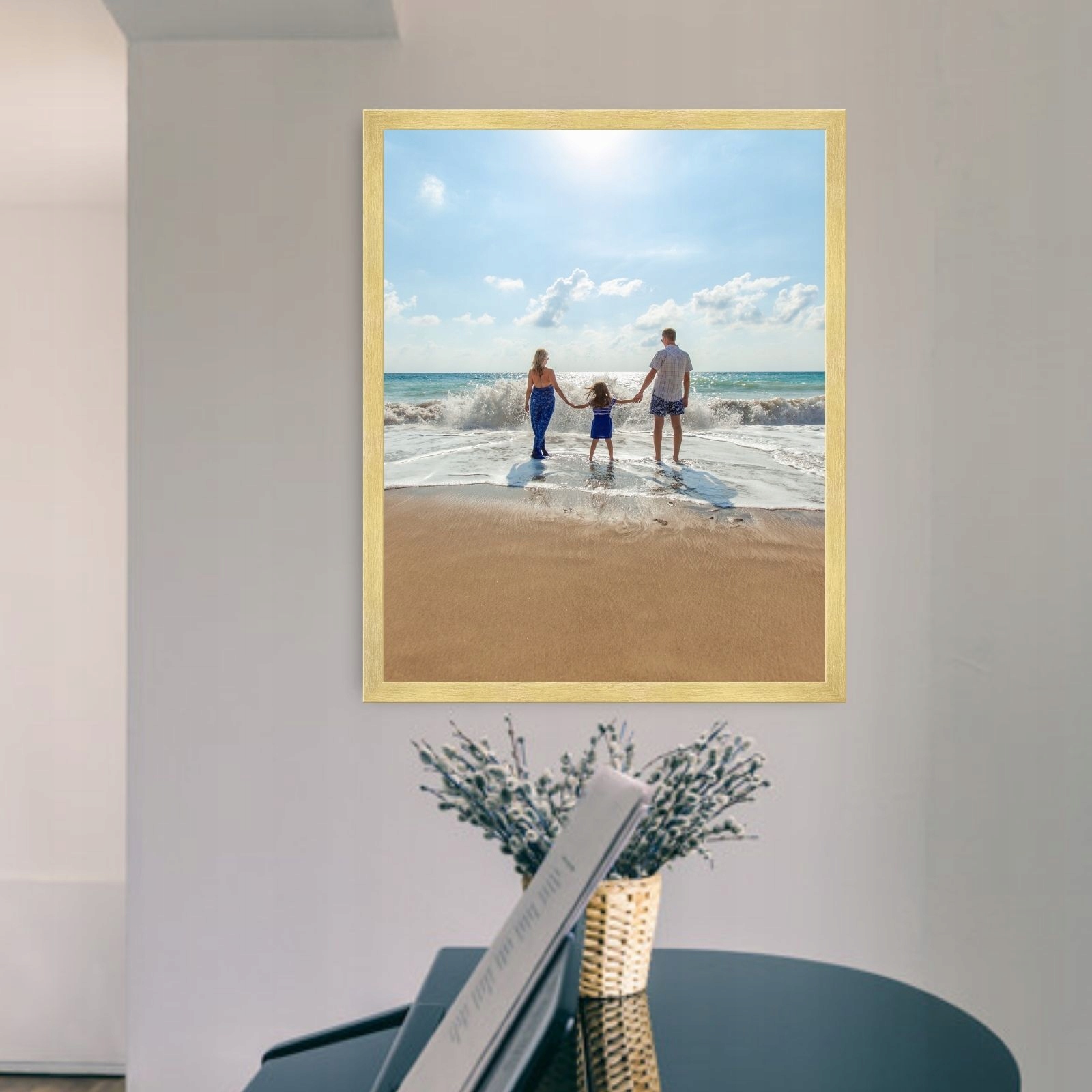 Ramka na zdjęcia złota 50x70 cm - FOTO RAMA Marka MPINK