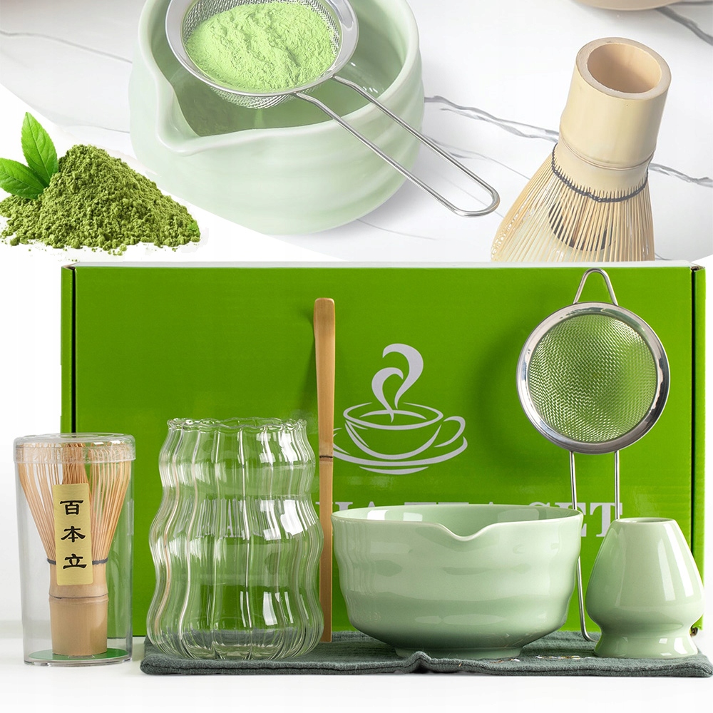 Zestaw Prezentowy Do Herbaty W Trzepaczka /łyżka /miska /ceramiczny Stojak