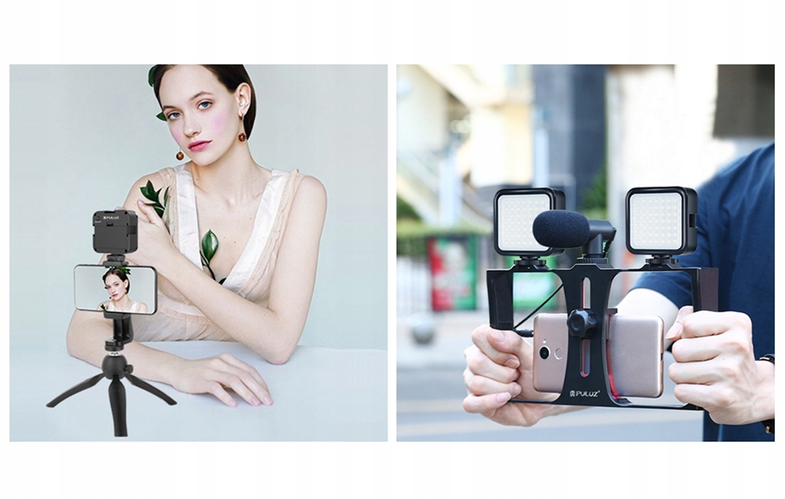 PULUZ LAMPA LED DO APARATU KAMERY PU529B PLASTIKOWA 3W LAMPKA FOTOGRAFICZNA Marka Puluz