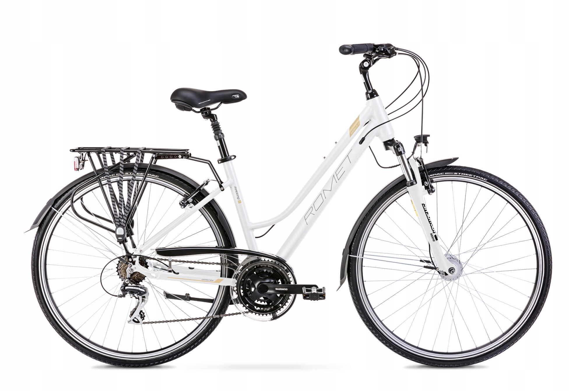 Rower trekkingowy Romet Gazela 3 rama 20 cali koło 28 " biały R22A