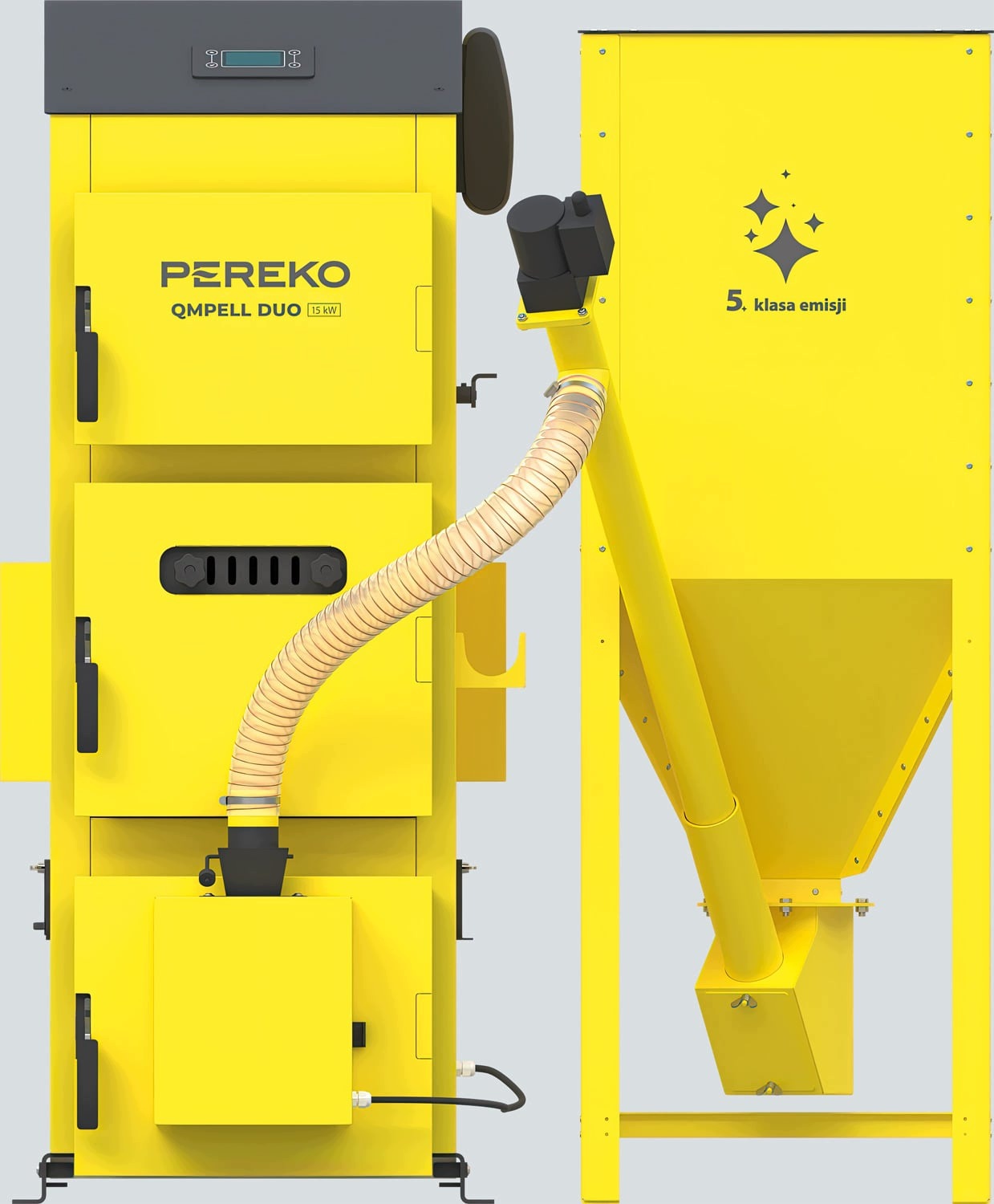Kocioł Pereko Qmpell Duo 15 kW na drewno i pellet