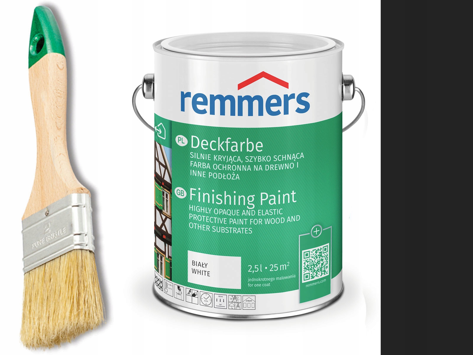 Remmers Farba do drzwi mebli ocynk Czarny 0,75 L