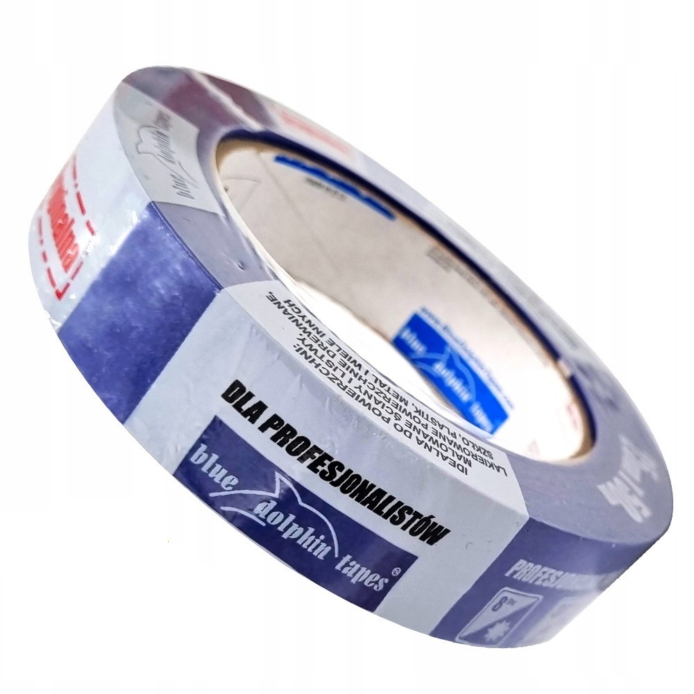 

Taśma malarska Blue dolphin niebieska 25 mm x 50 m