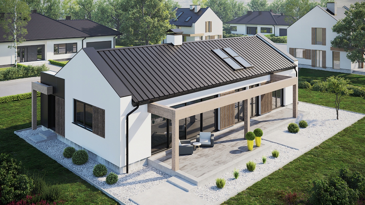 Blacha T-PANEL dachowy BLACHOTRAPEZ połysk NOWOŚĆ Długość 1.4 m