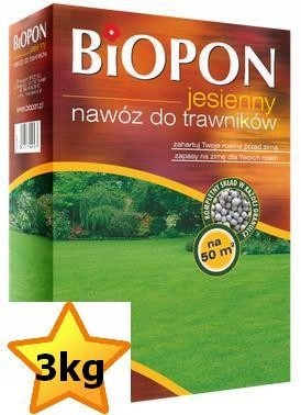 

Biopon 3kg jesienny do trawy trawników