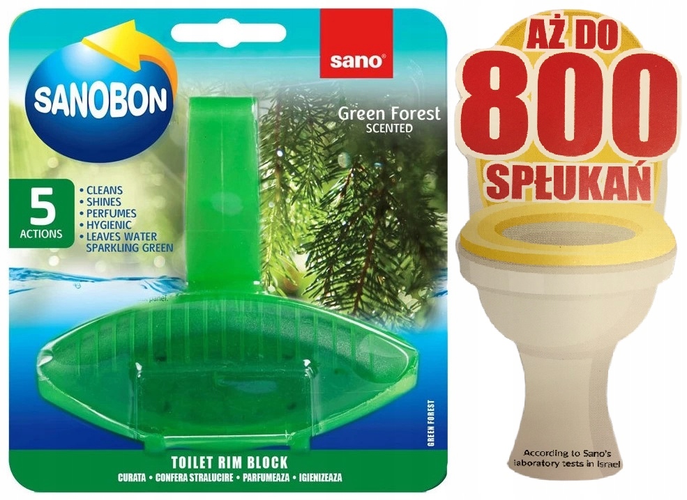 

Sano Bon Zawieszka do Wc 5w1 Forest 800 Spłukań