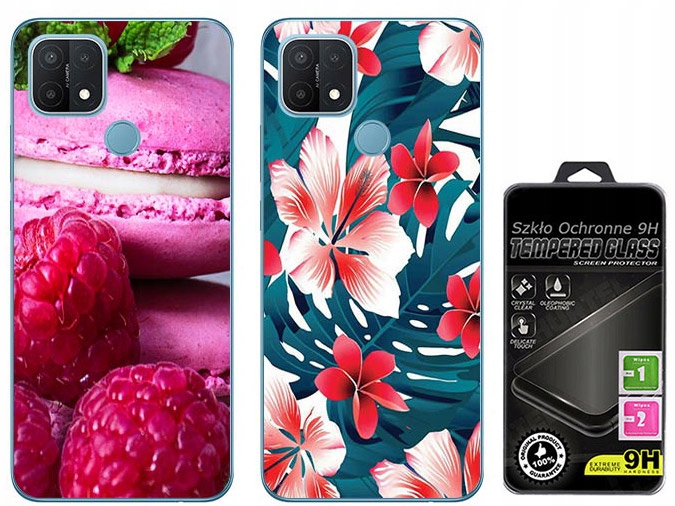 

2 x Etui Silikon Do Oppo A15S Szkło