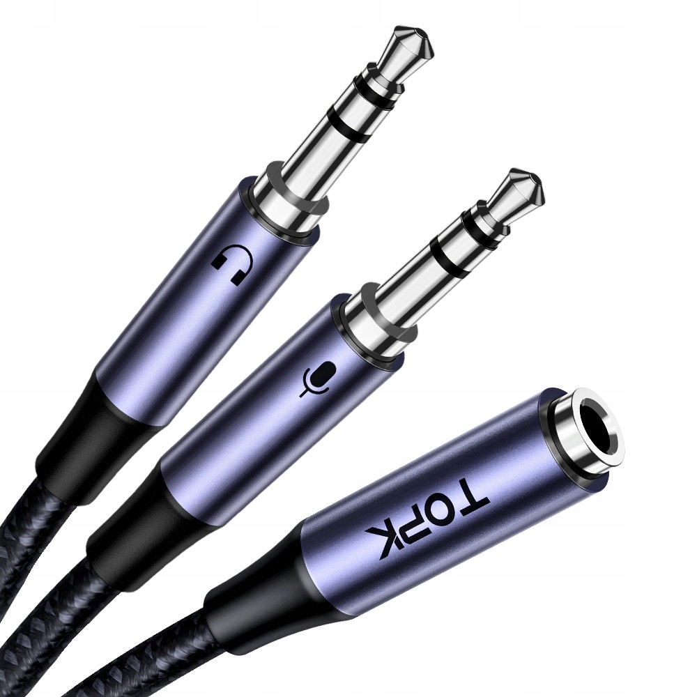 

Topk Rozdzielacz Mini Jack 3,5MM Adapter Aux Ofc