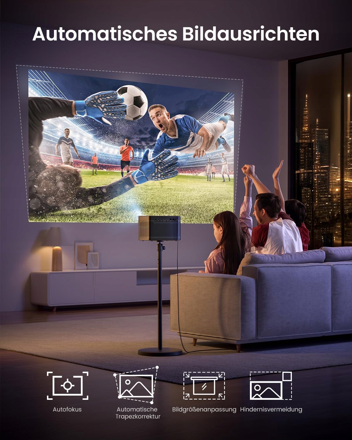 DANGBEI DBOX02 4K HDR10+ 2450 Lumen 200" Smart Netflix Dolby Audio — miniatura 6