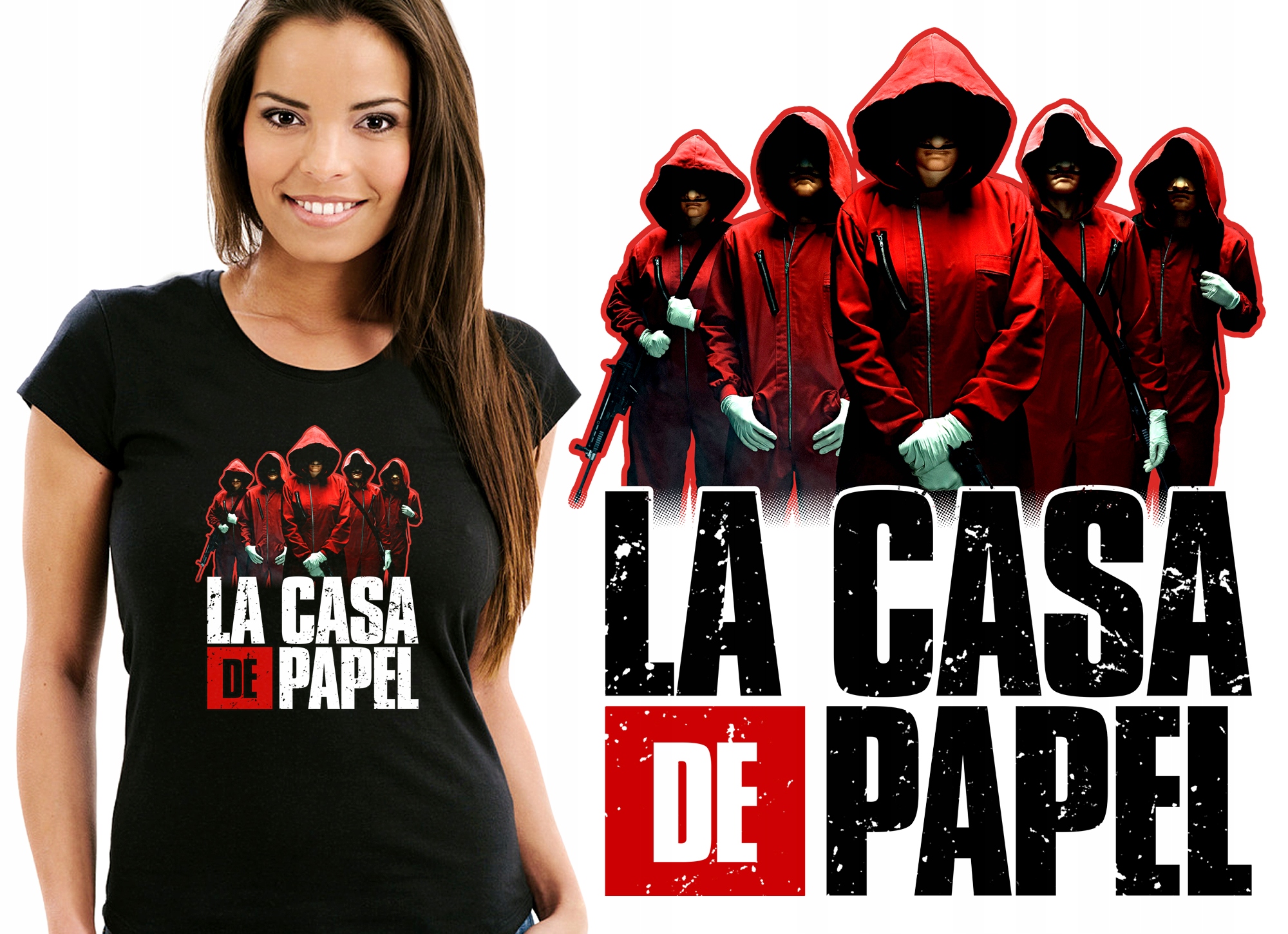 

La Casa De Papel Dom Z Papieru Koszulka Damska L