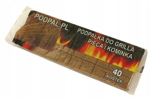 

Podpałka Do Grilla, 40 Kostek, Brąz Rozpałka