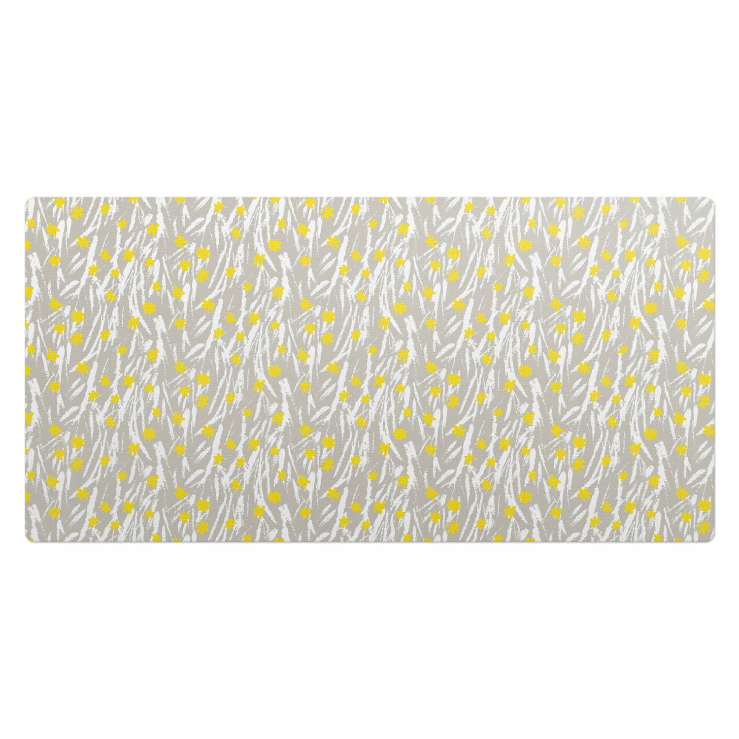 Herní podložka se vzorem na pracovní desce Vzor větviček s květinovým motivem 100 x 50 cm