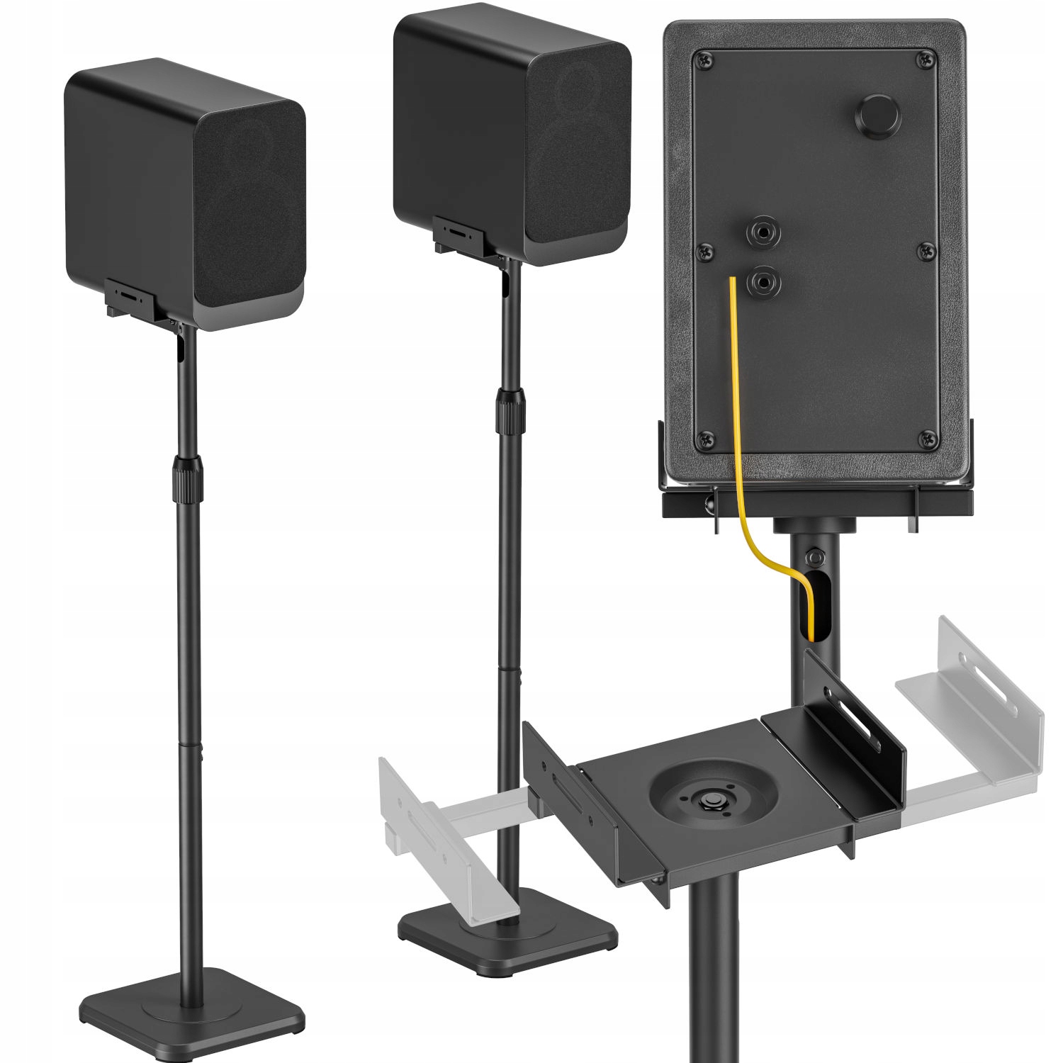 Mozos MSS6-SET Stojak Pod Głośnik Teleskopowy 2 Szt Kolumnowe Głośnikowe
