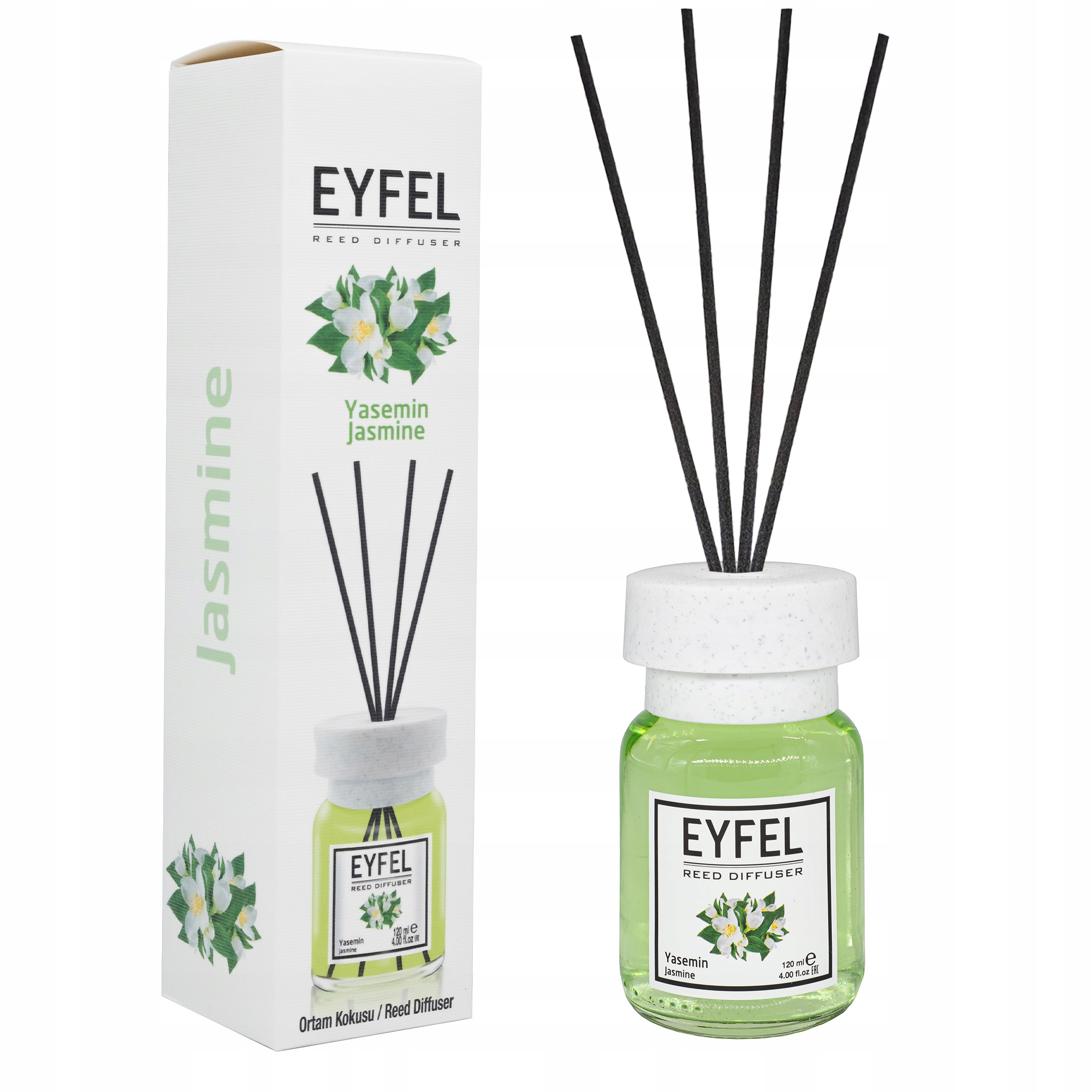 

Eyfel Dyfuzor Zapach W Patyczkach 120 ML Jaśmin