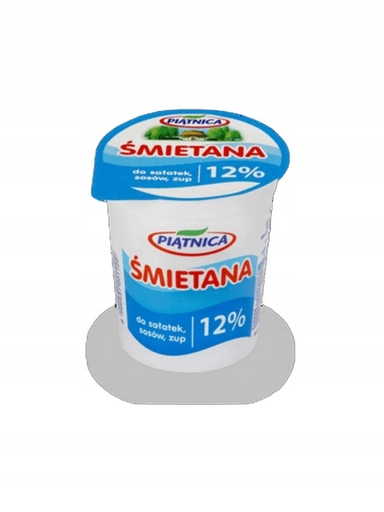 Levně 8x Smetana 12% 400 g Piątnica