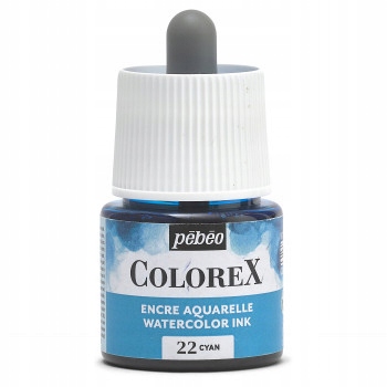COLOREX CYAN 45ml Tusz akwarelowy
