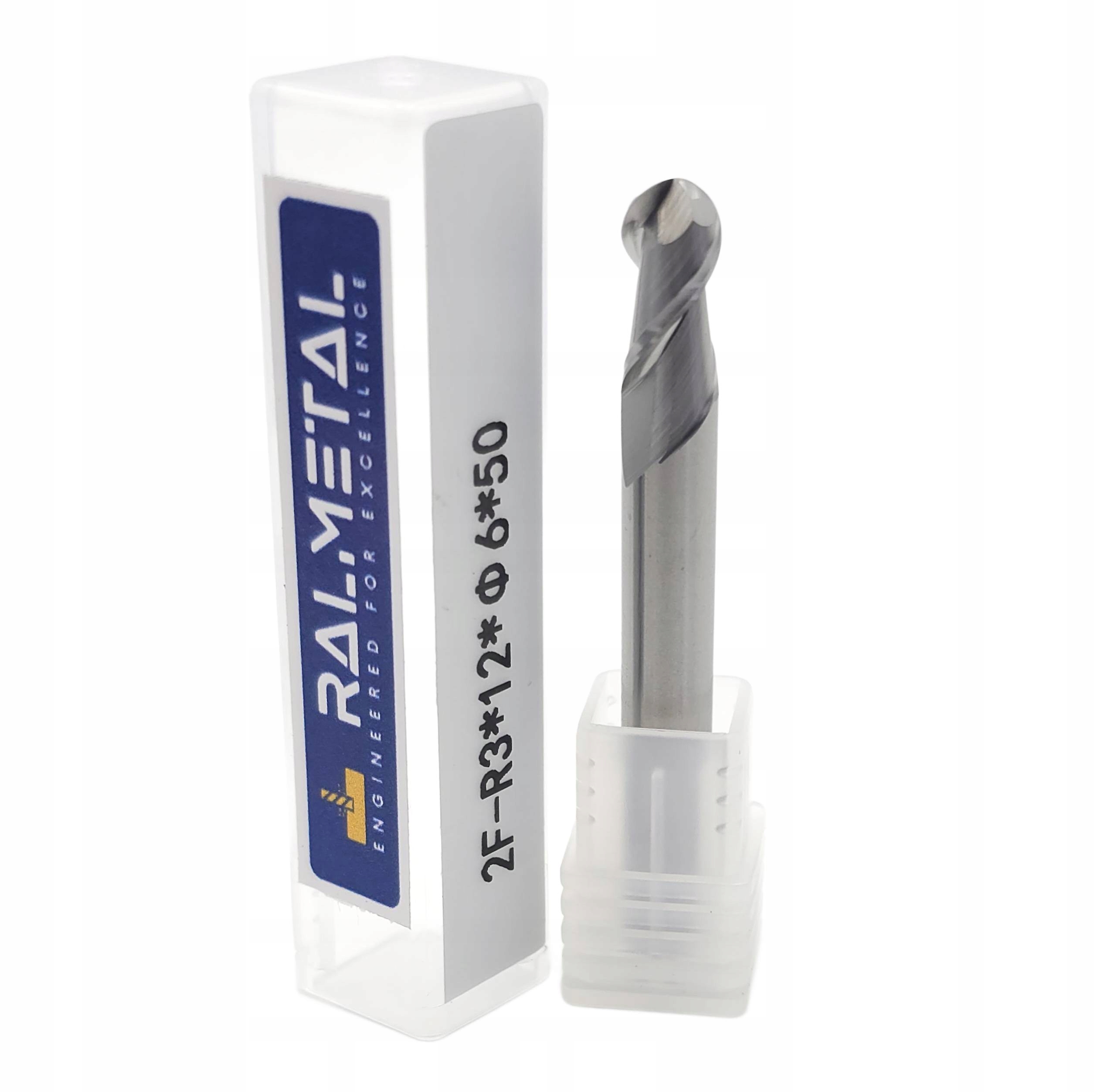 Frez kulisty Vhm do Aluminium Fi6 R3 x 50 mm 45 Hrc