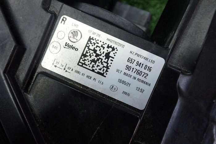 SKODA SCALA CRYSTAL LED 19- reflektor right light right 657941016