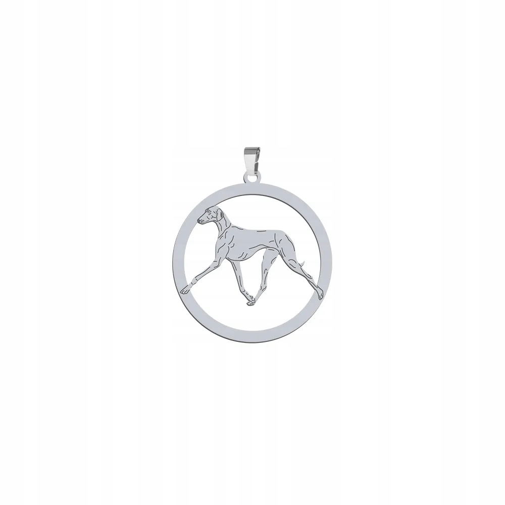 Stříbrný přívěsek se psem Azawakh 925 Šperky Dárek Žena Gravírování