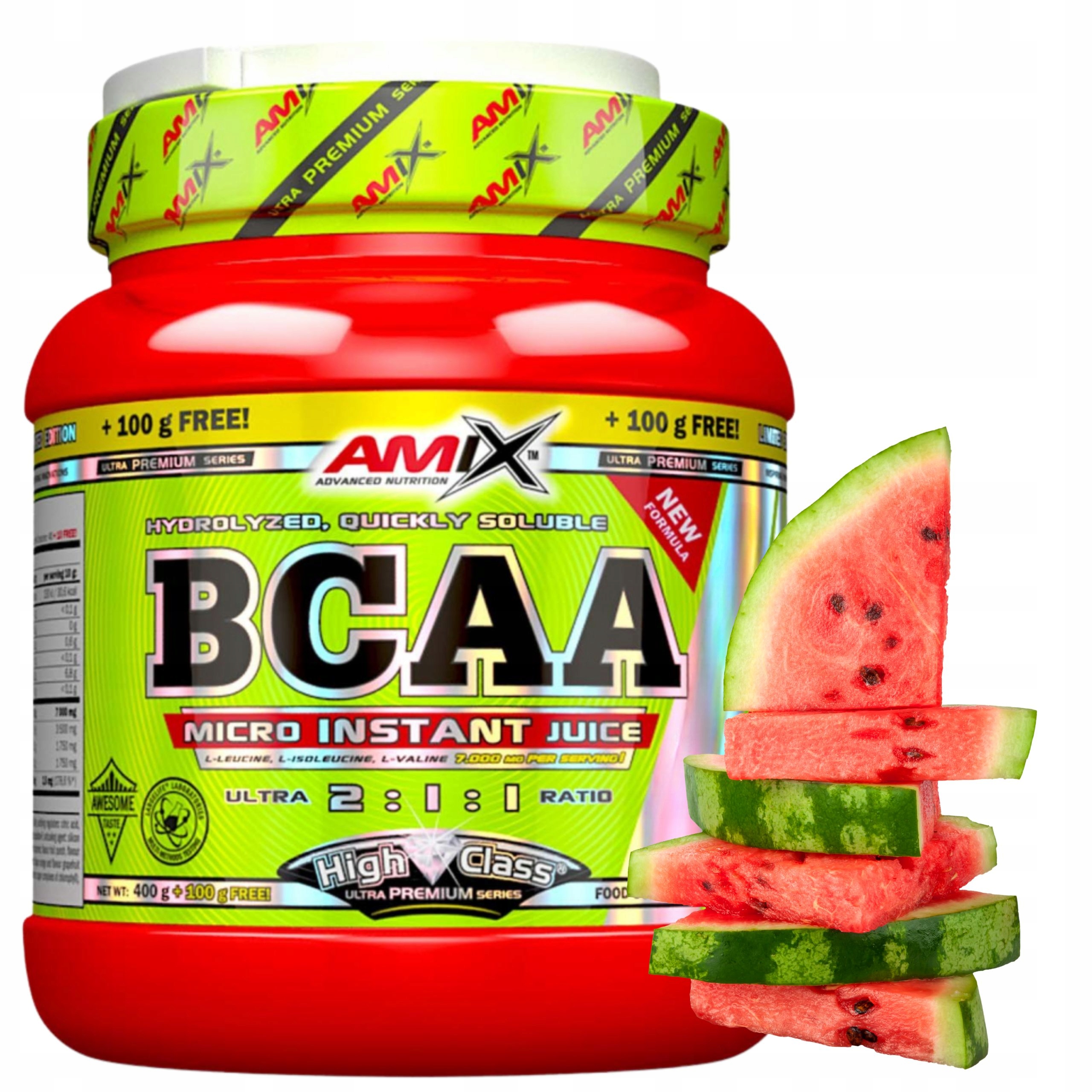 Bcaa Leucin Isoleucin Valin 2:1:1 Aminokyseliny Rozvětvený meloun 500 g
