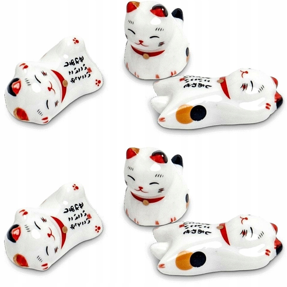 

Podstawka Na Pałeczki z Motywem Kotka Maneki-Neko