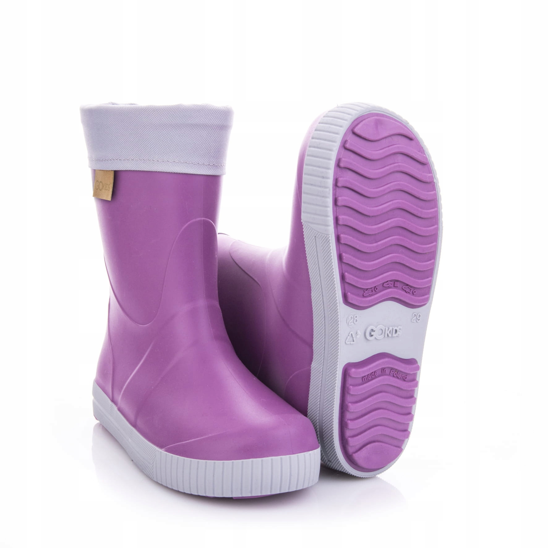 GOKIDS ŚNIEGOWCE OCIEPLANE DZIECIĘCE SNOW WAVE ŚLIWKA/SZARE R 36/37 Rozmiar (new) 36